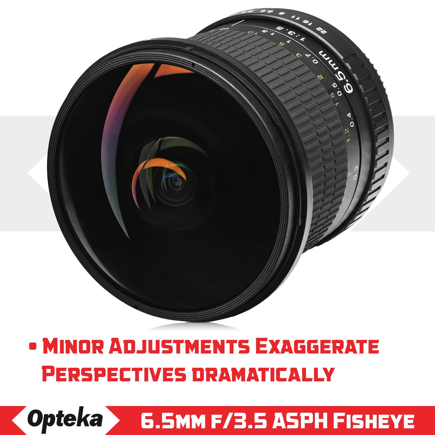 Amazon | Opteka 6.5 MM F / 3.5 HD Asphericalワイド角度魚眼レンズ